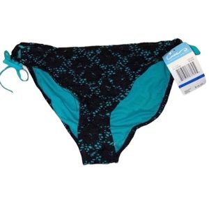 NWT California Waves Bikini Bottoms with Side Ties